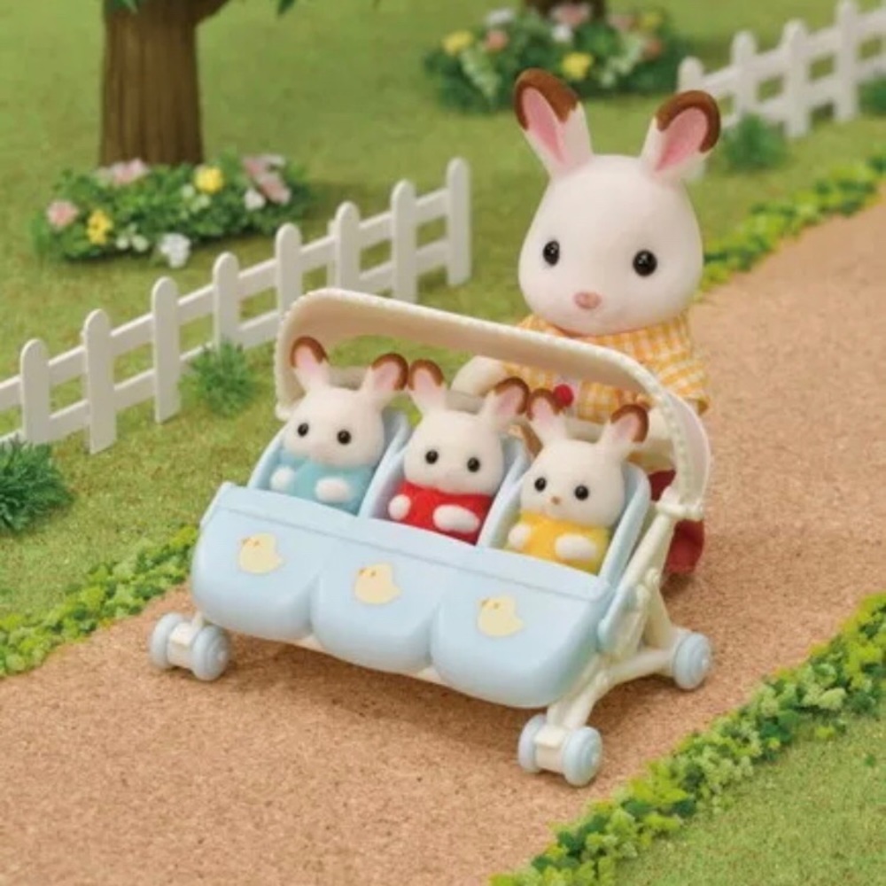 Calico Critters / Sylvanian Families Triple Stroller